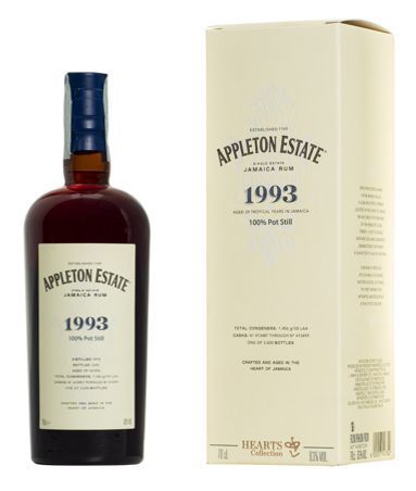 Appleton Estate 1993 Heart Collection APPLETON HEARTS JAMAICA 70 cl / 63° Appleton Estate 1993 Heart Collection APPLETON HEARTS JAMAICA 70 cl / 63°