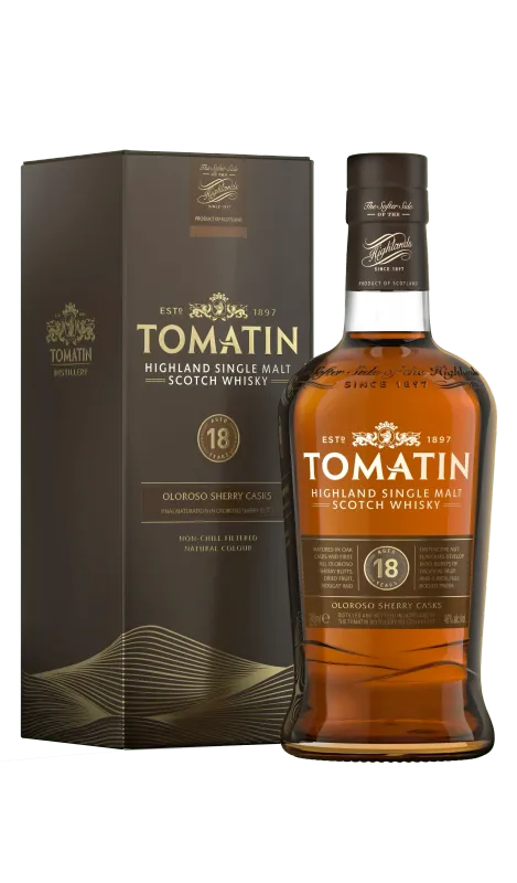 TOMATIN  18 Years Old 70 CL 46 VoL