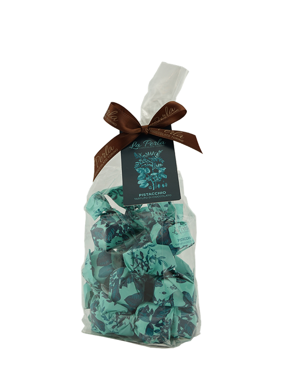 La Perla Tartufo di Cioccolato Bianco con Pistacchi 200 gr