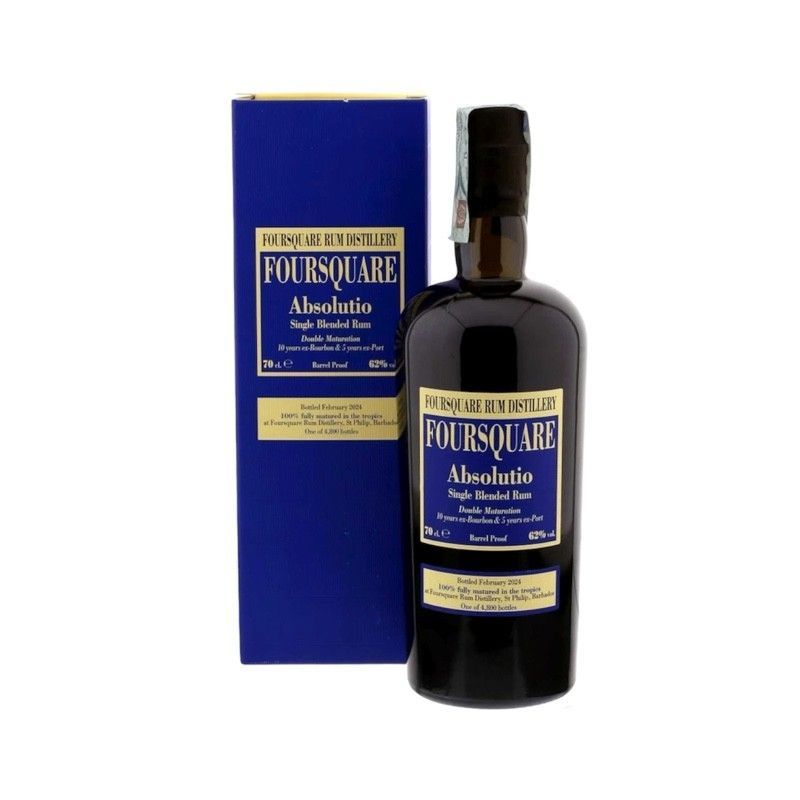Foursquare Absolutio Single Blended Rum Double Maturation 700 cl - vol. 62° astuccio