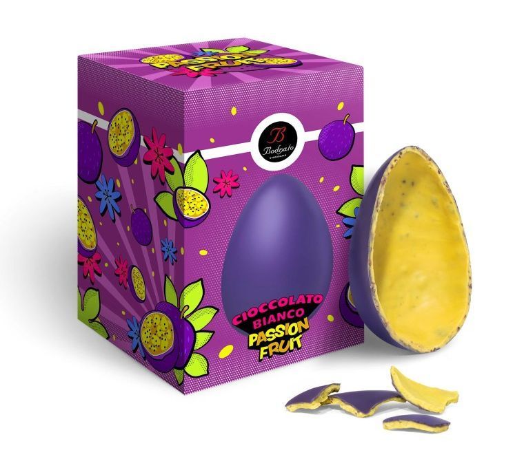 Bodrato Uovo al cioccolato bianco Passion Fruit 220 g
