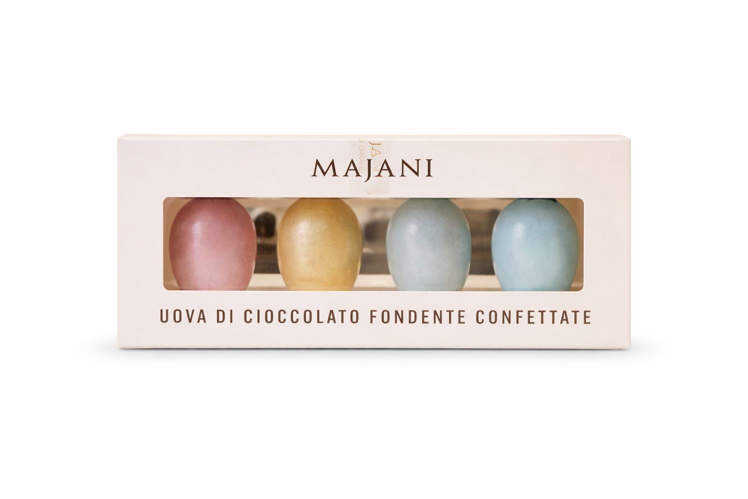 Majani LE COLORATE Uova di Cioccolato Fondente Confettate g 155