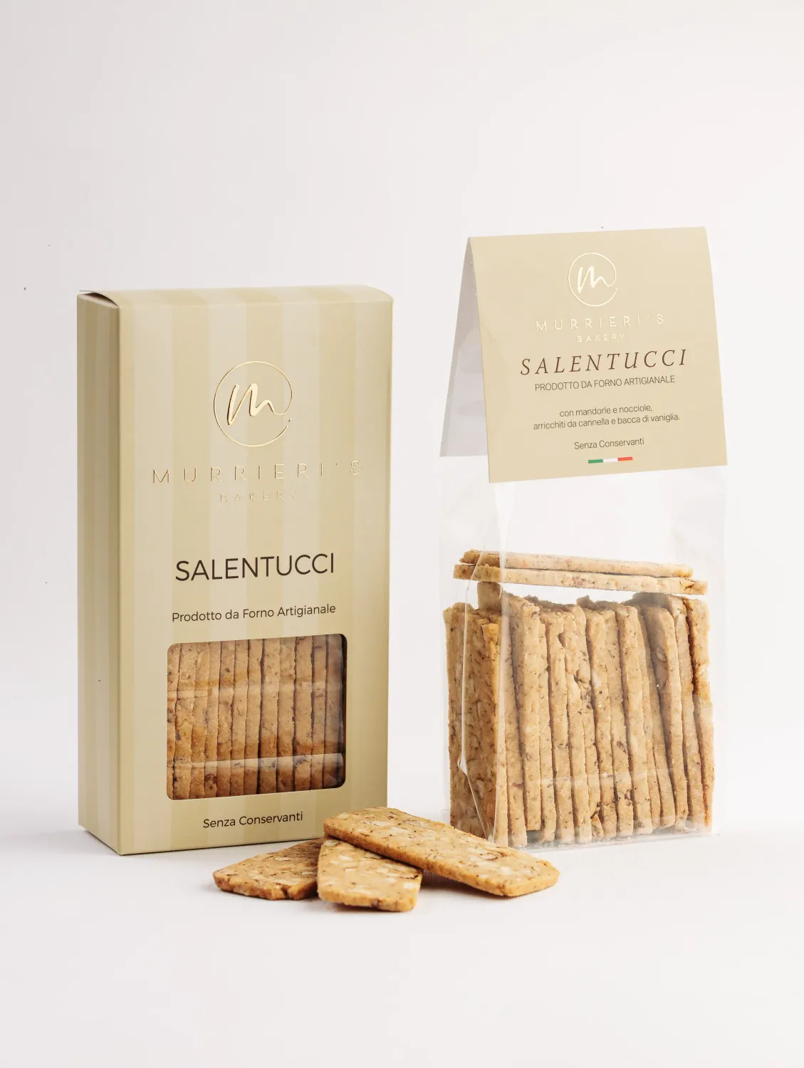 Murrieri's Bakery Biscotti Salentucci Classici  alle Mandorle e Nocciole 150gr