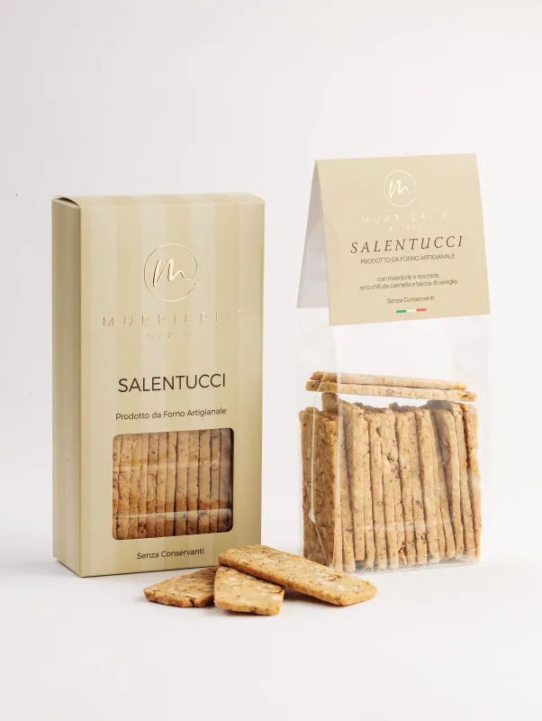 Murrieri's Bakery Biscotti Salentucci Classici  alle Mandorle e Nocciole 150gr