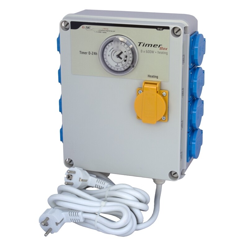 TEMPORIZADOR GSE TIMER BOX II 8 x 600 W + CALENTADOR TEMPORIZADOR GSE TIMER BOX II 8 x 600 W + CALENTADOR