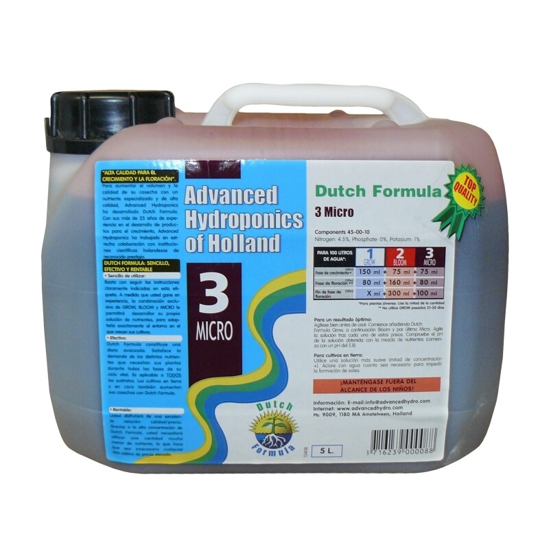 DUTCH FORMULA MICRO 5 L.