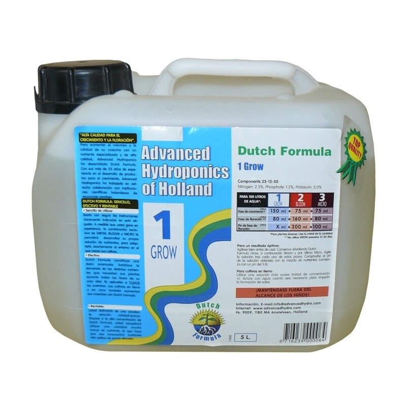 DUTCH FORMULA GROW 5 L.