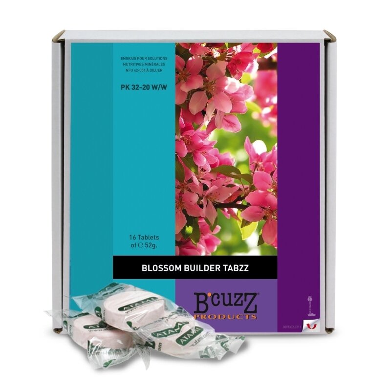 B'CUZZ BLOSSOM BUILDER TABZZ TABLETAS EFERVESCENTES (16 units)