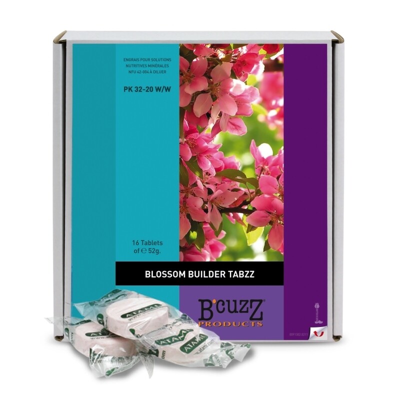 B'CUZZ BLOSSOM BUILDER TABZZ TABLETAS EFERVESCENTES (16 units)
