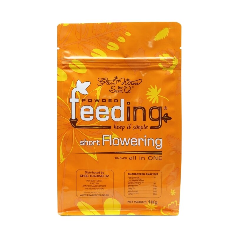 GREEN HOUSE POWDER FEEDING SHORT FLOWERING 1 KG