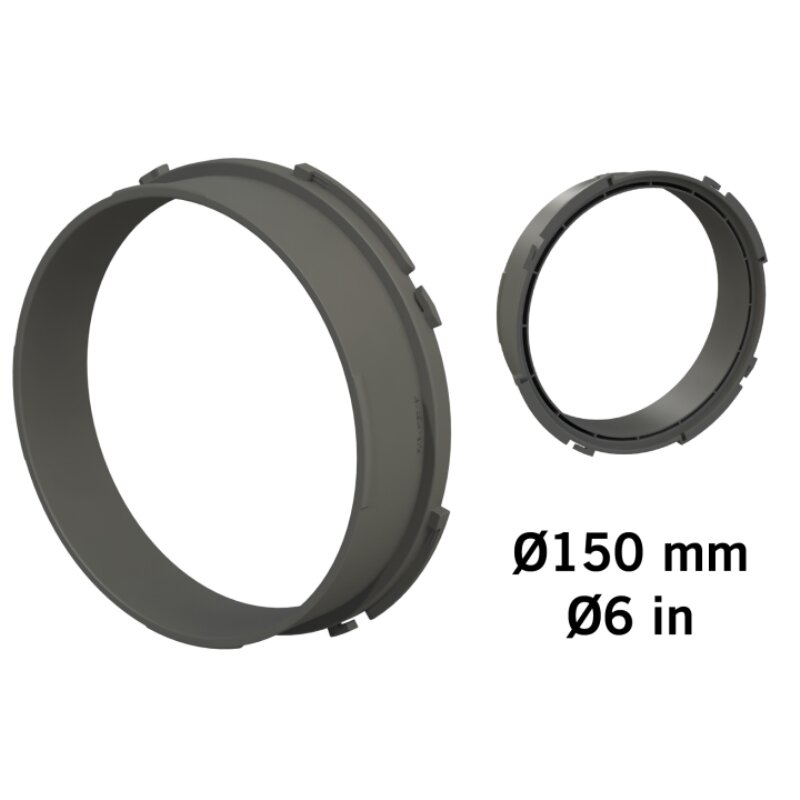 CONECTOR DUCTING FLANGE 150MM  PARA TUBOS DE 16MM