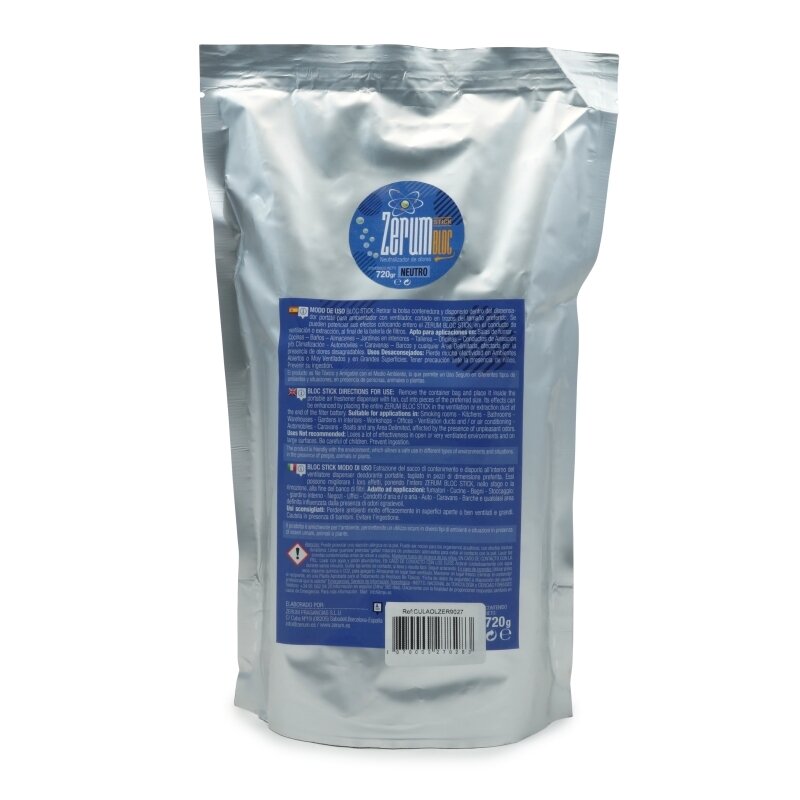 ZERUM BLOC STICK 720GR NEUTRO