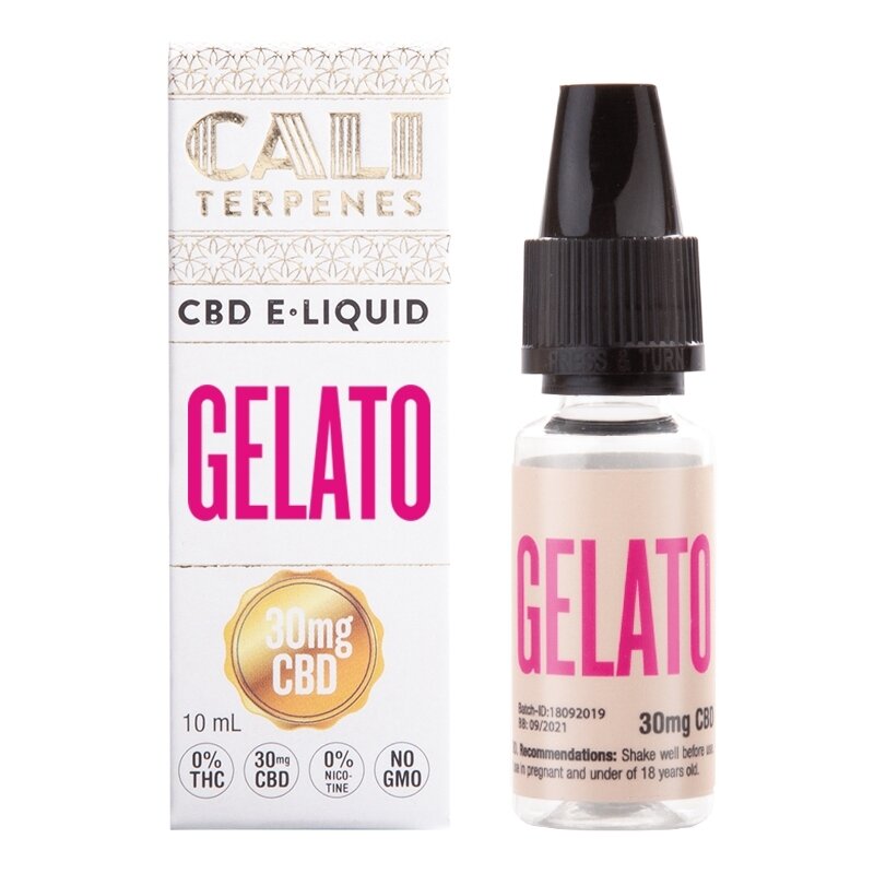 CALI TERPENES E-LIQUID GELATO 30 MG CBD (10 ML)