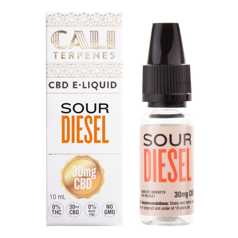 CALI TERPENES E-LIQUID SOUR DIESEL 30MG CBD (10ML)