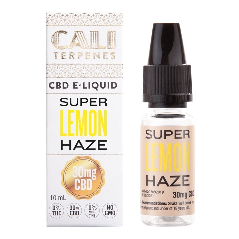 CALI TERPENES E-LIQUID SUPER LEMON HAZE 30MG CBD (10 ML)