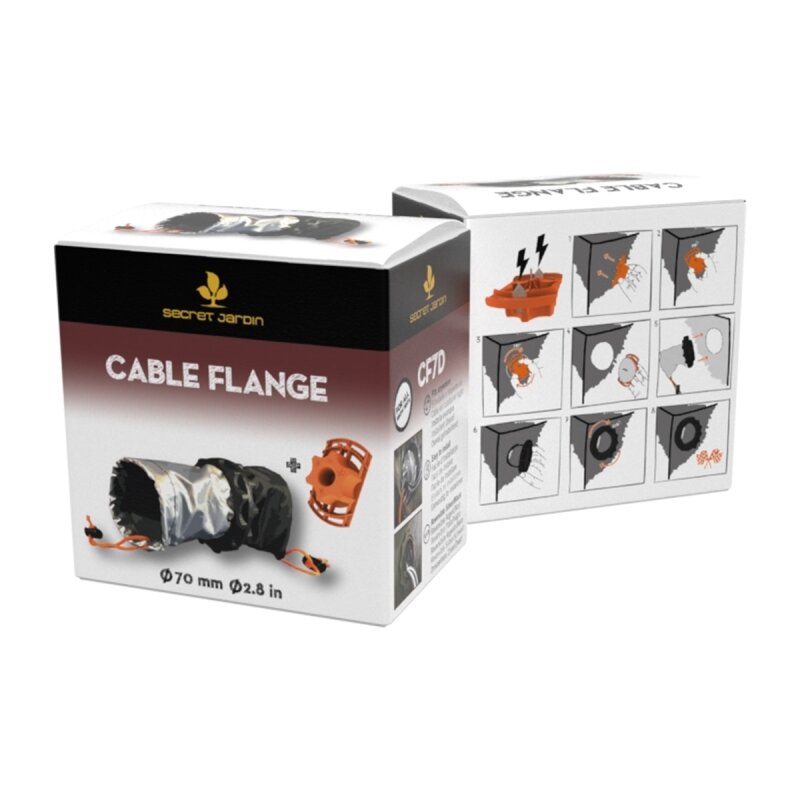 SET ACOPLE CABLES  - CABLE FLANGE - 70MM DOBLE + CORTADORA CIRCULAR CABLE FLANGE