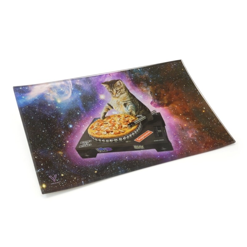 BANDEJA DE CRISTAL PARA LIAR V-SYNDICATE DJ CAT GRANDE (26X16CM)