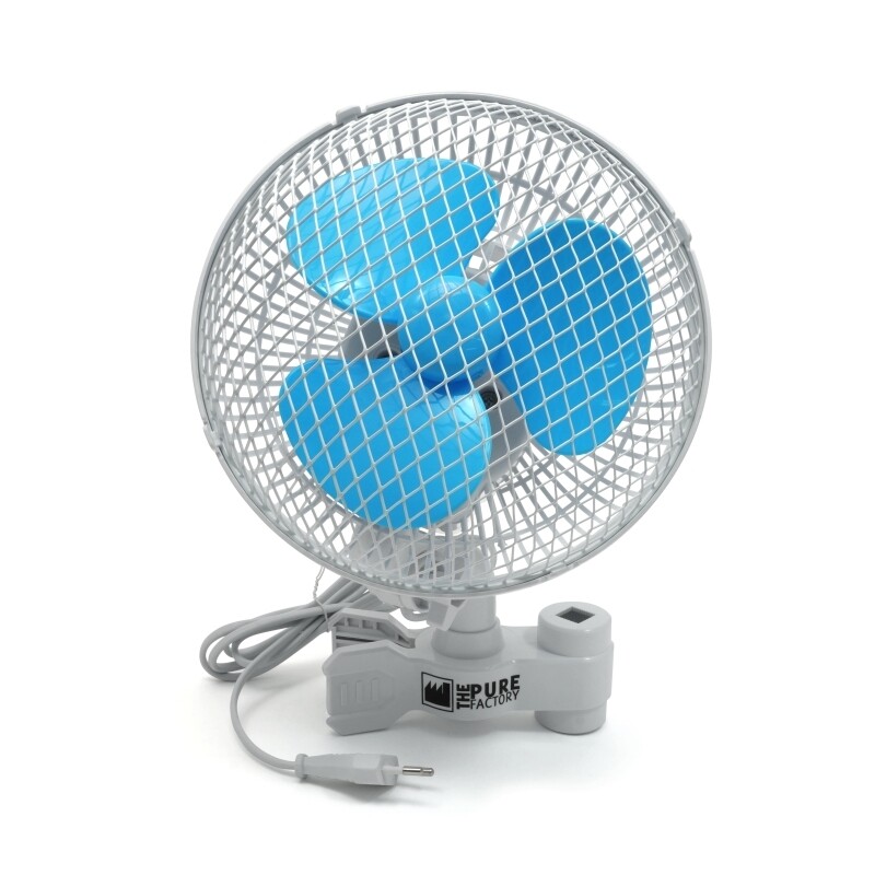 VENTILADOR OSCILANTE CON PINZA PARA ARMARIOS (18 CM) PURE FACTORY