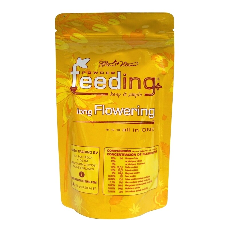 GREEN HOUSE POWDER FEEDING LONG FLOWERING 125 GR.
