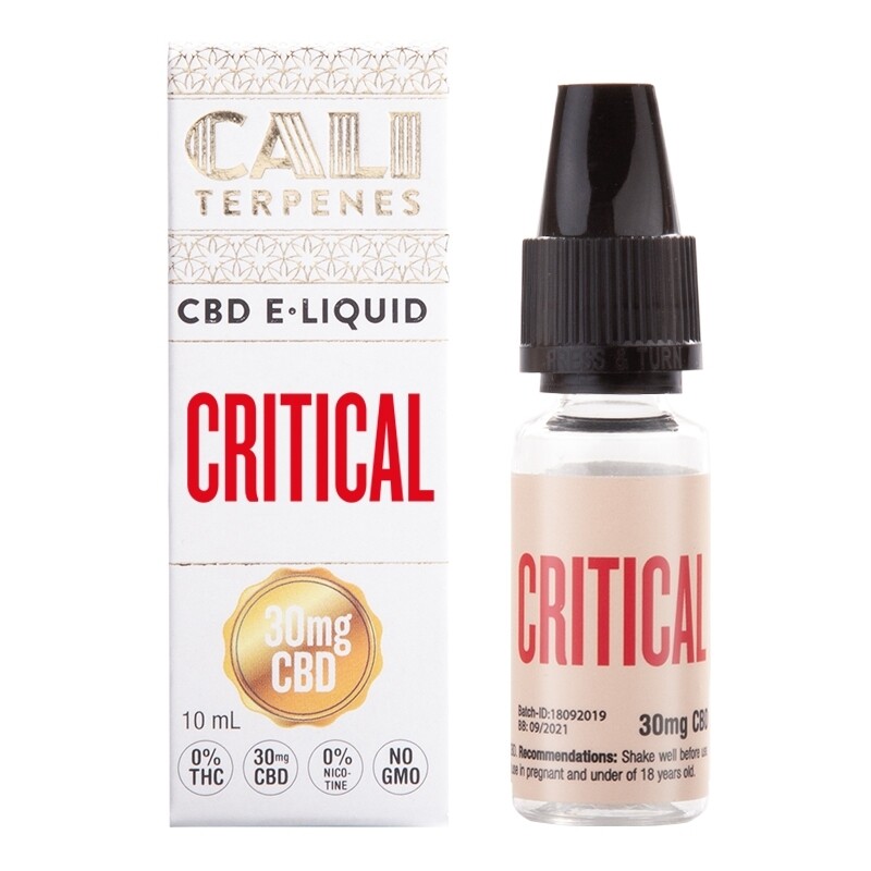 CALI TERPENES E-LIQUID CRITICAL 30 MG CBD (10 ML)