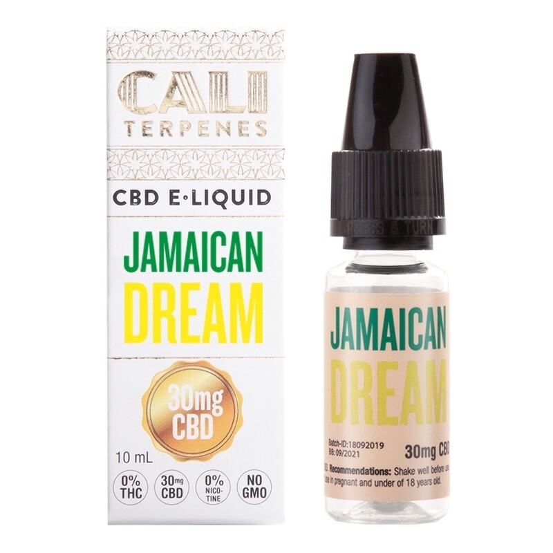 CALI TERPENES E-LIQUID JAMAICAN DREAM 30MG CBD (10ML)