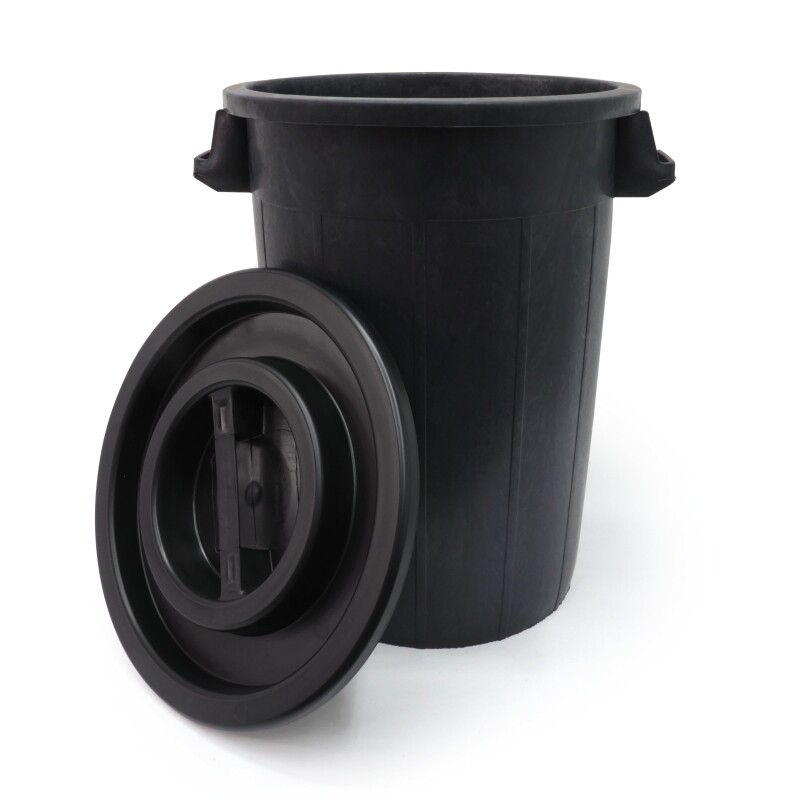 DEPOSITO REDONDO CON TAPA 75L.
