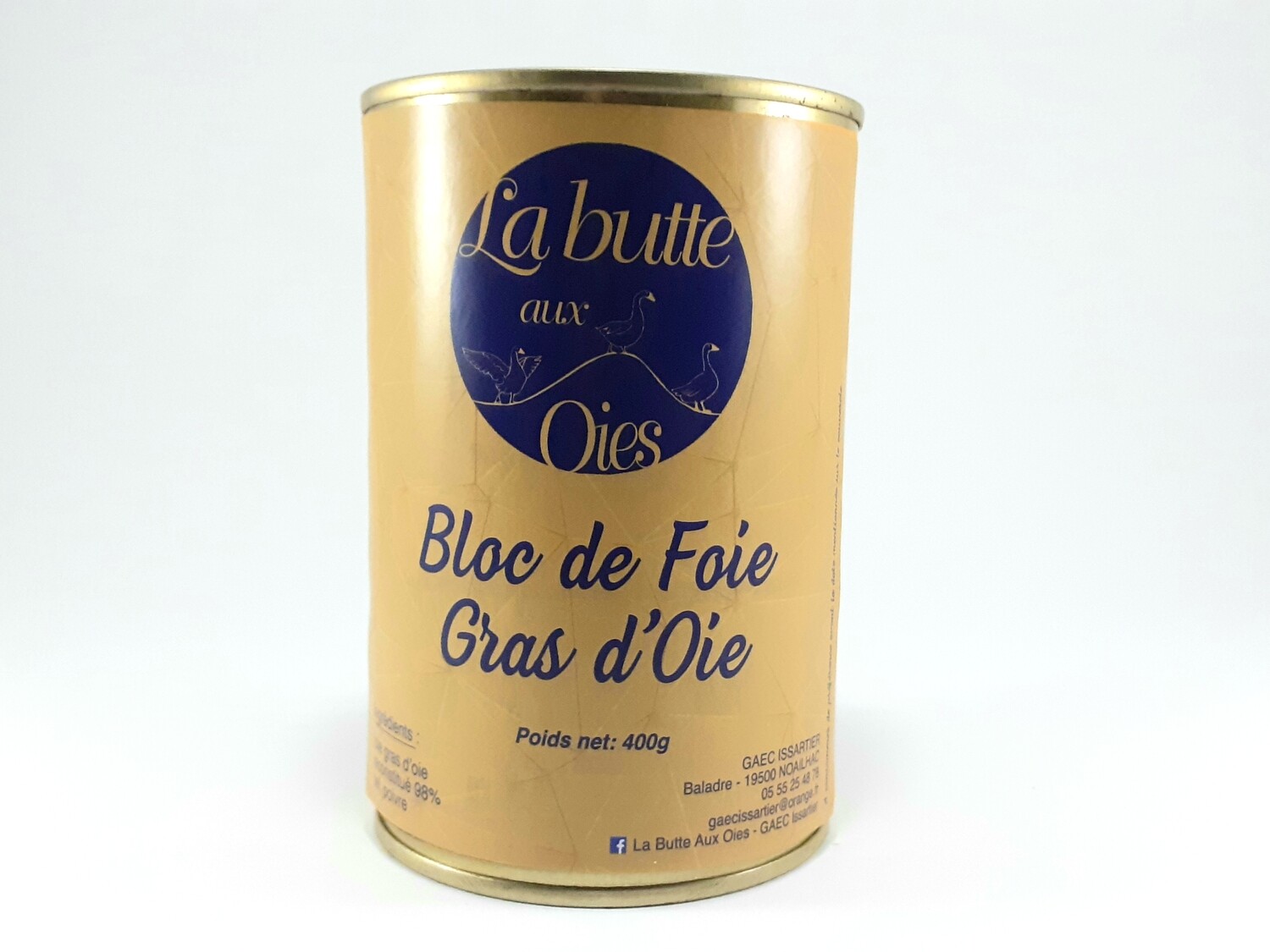 BLOC DE FOIE GRAS D&#39;OIE 400g