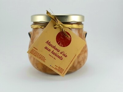 MANCHONS D&#39;OIE AUX HARICOTS (plat cuisiné)