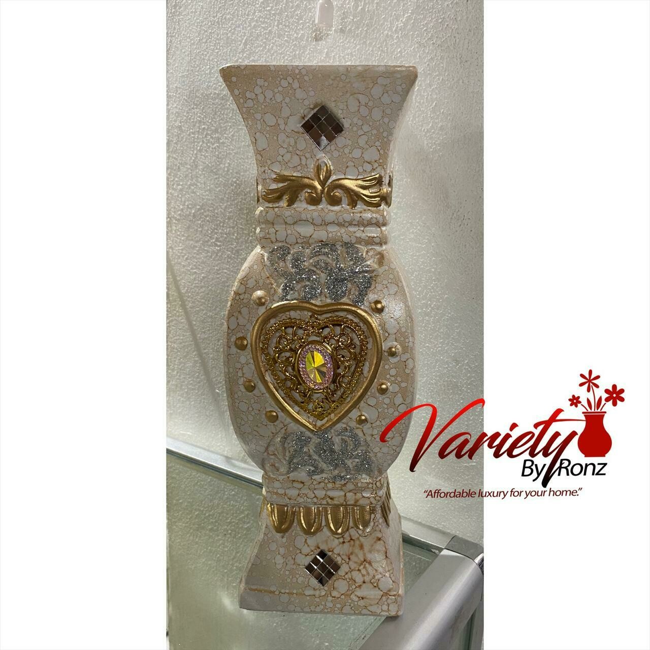 12”inch White Marble Vase