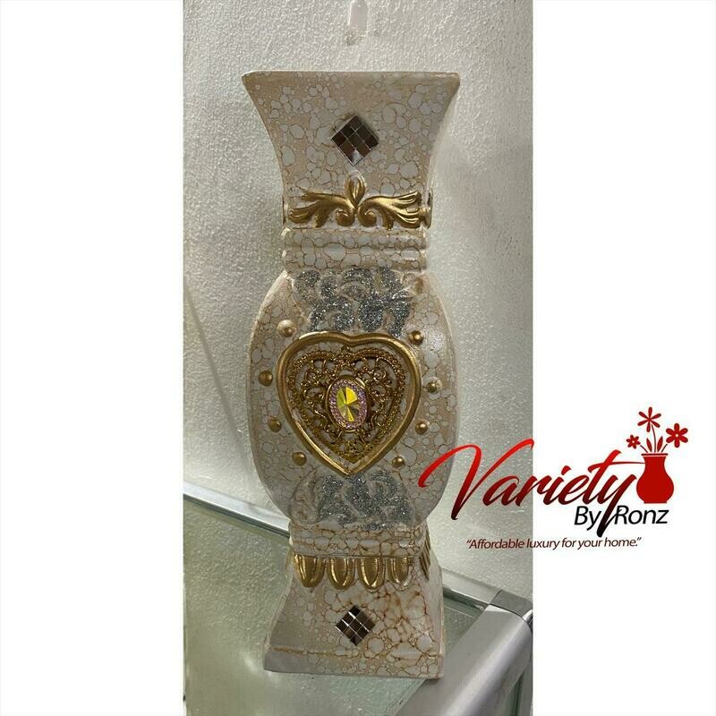 12”inch White Marble Vase