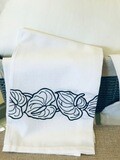 Flour sack Dish Towel - Anthurium Design