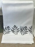 Flour sack Dish Towel - Torch Ginger Design