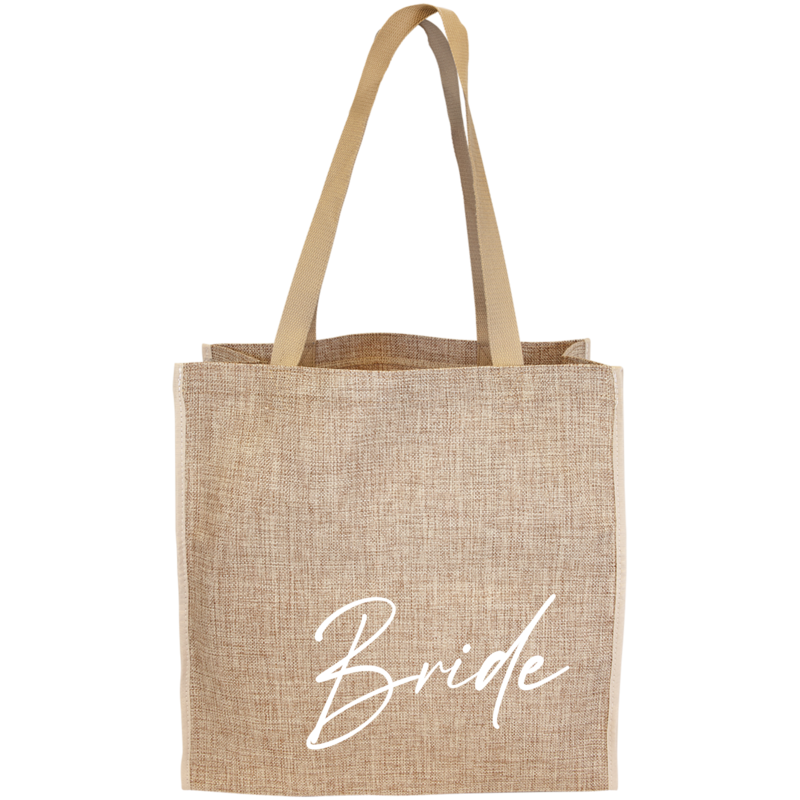 Custom Wedding Burlap Tote Bags