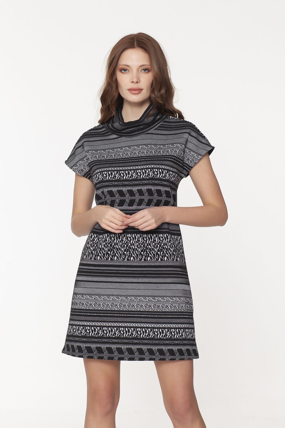 Dwyer Cowl Dress in Grandplace Dwyer Cowl Dress in Grandplace