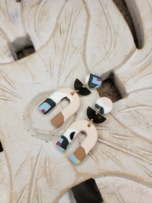 Mari Drop Earring- Natural Multi Mari Drop Earring- Natural Multi
