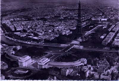 Paris, Eiffel Tower - Aerial view