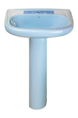 HH - Pedestal Face Basin - Light Blue (FV) Siena