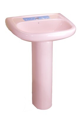 HH - Pedestal Face Basin - Shell Pink (FV) Siena