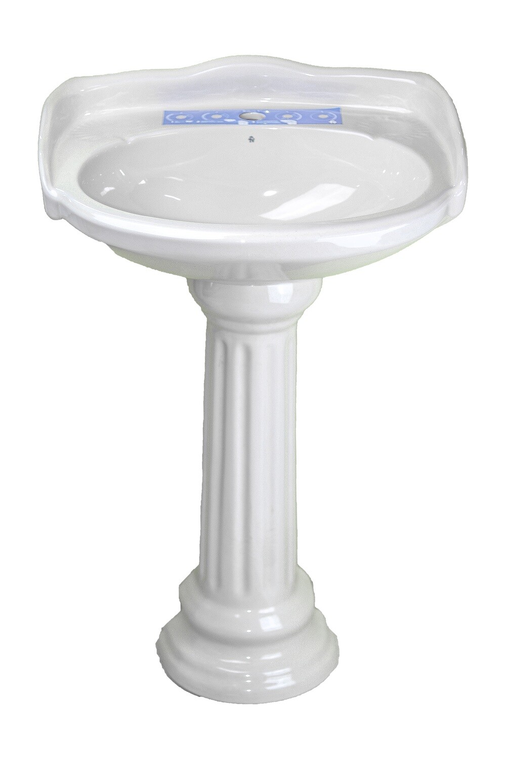 HH Pedestal Face Basin Victoria White