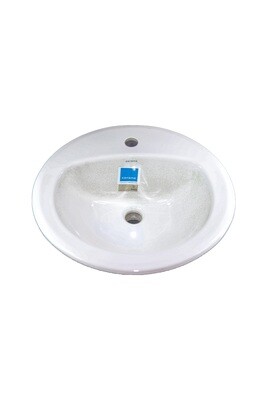 HH - Drop In Face Basin - White ( Counter Top) Round