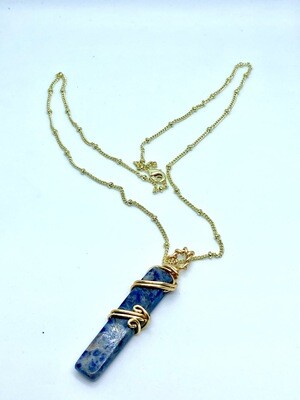 Blue Lapis Lazuli Crystal Pendant