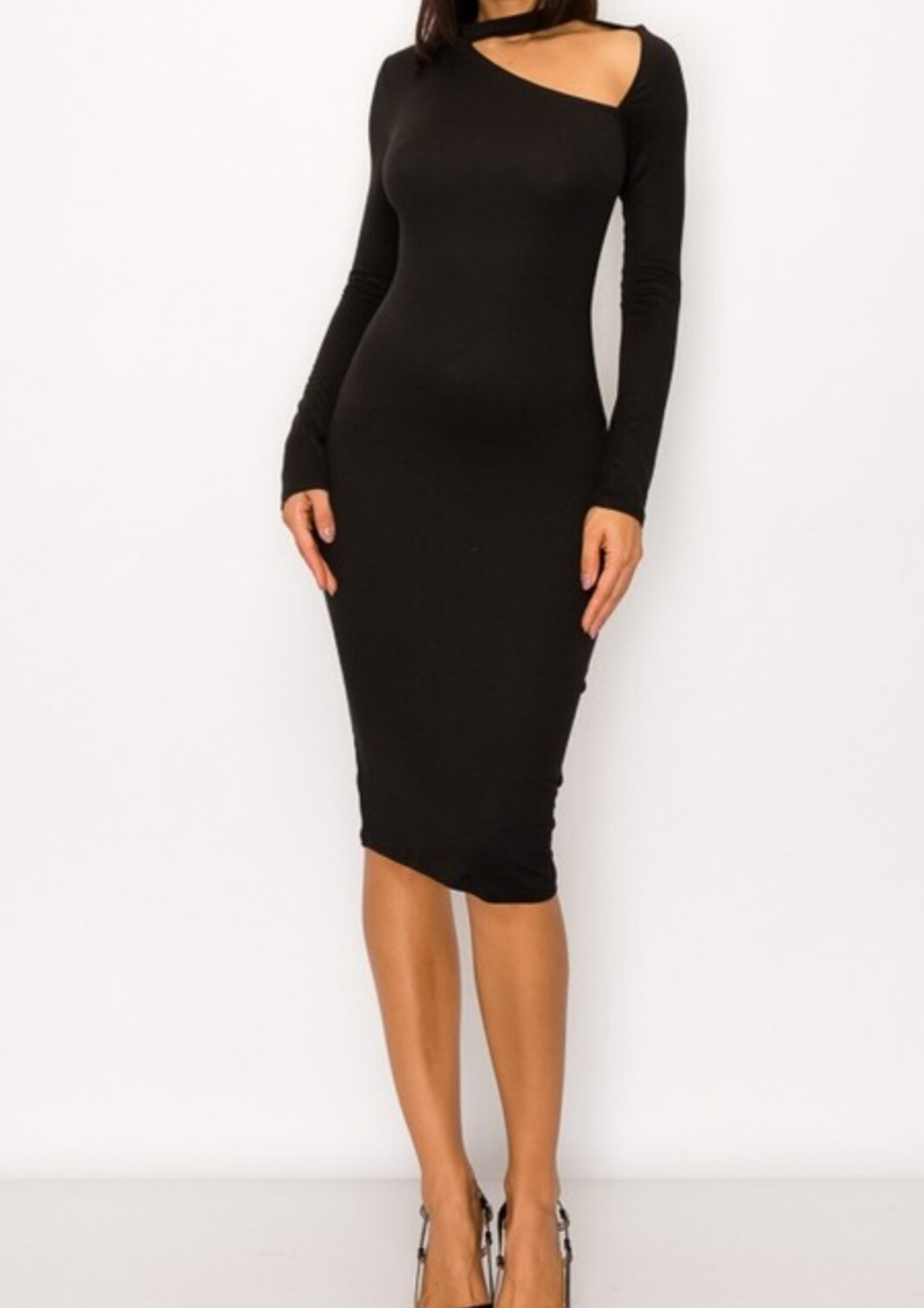 &quot;Black Willow&quot; Midi Dress