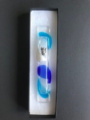 Blue mezuzah series