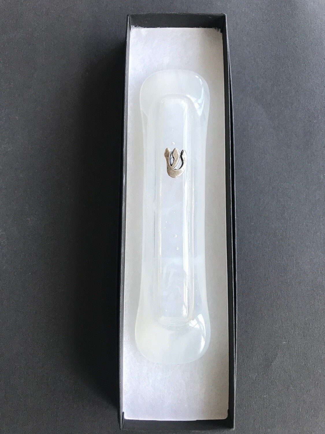 White mezuzah