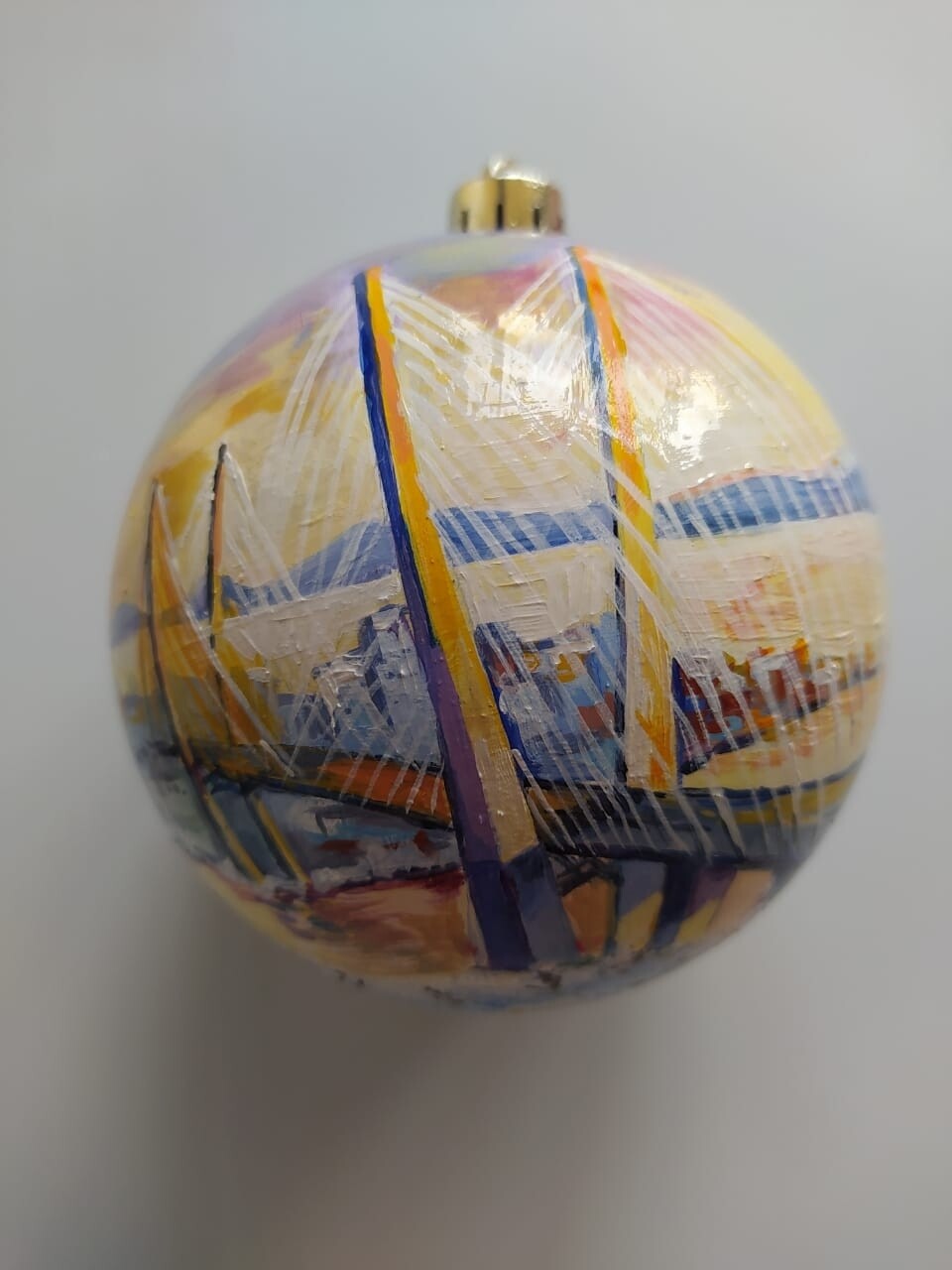 Christmas tree ball with hand-painted ART-WORKS-DV 