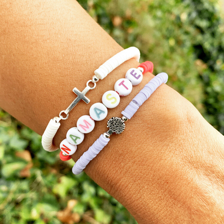 Pulsera letters colores