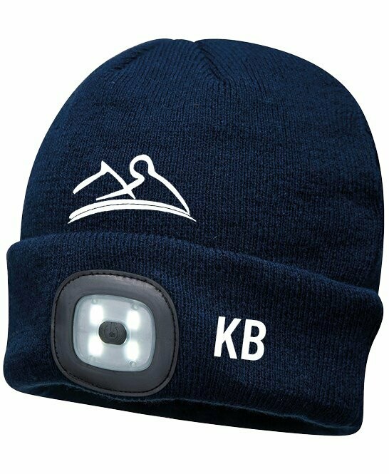 Strick Beanie mit LED - USB rechargeable