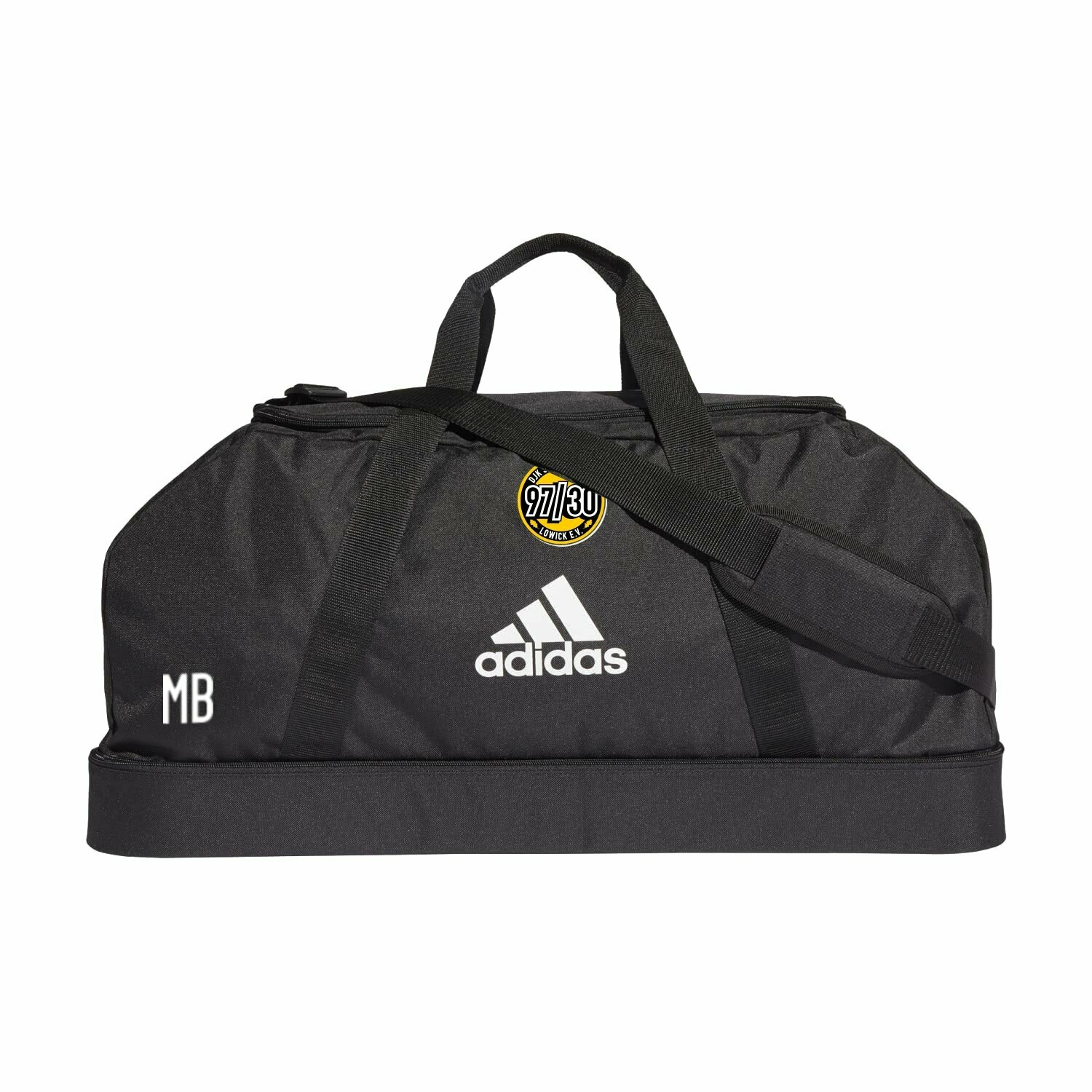 Tiro Duffle Bag Gr. L mit Bodenfach Schwarz