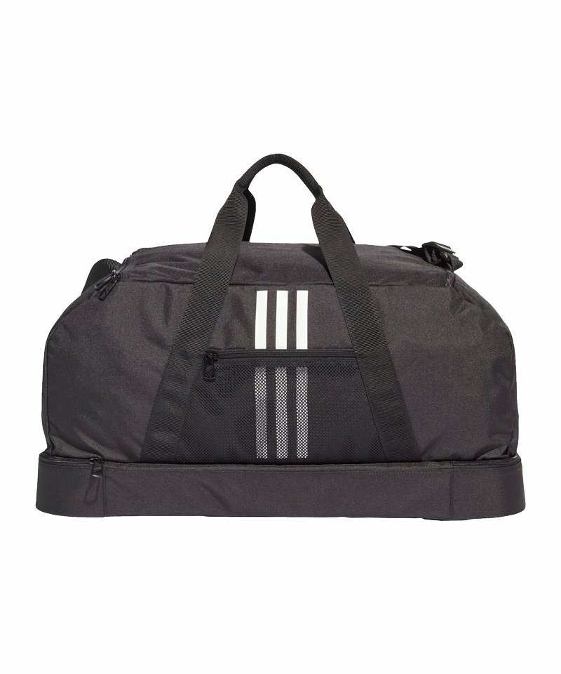 Tiro Duffle Bag Gr. M mit Bodenfach Schwarz