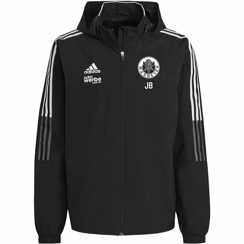 Adidas Allwetter Jacke Tiro 21 schwarz